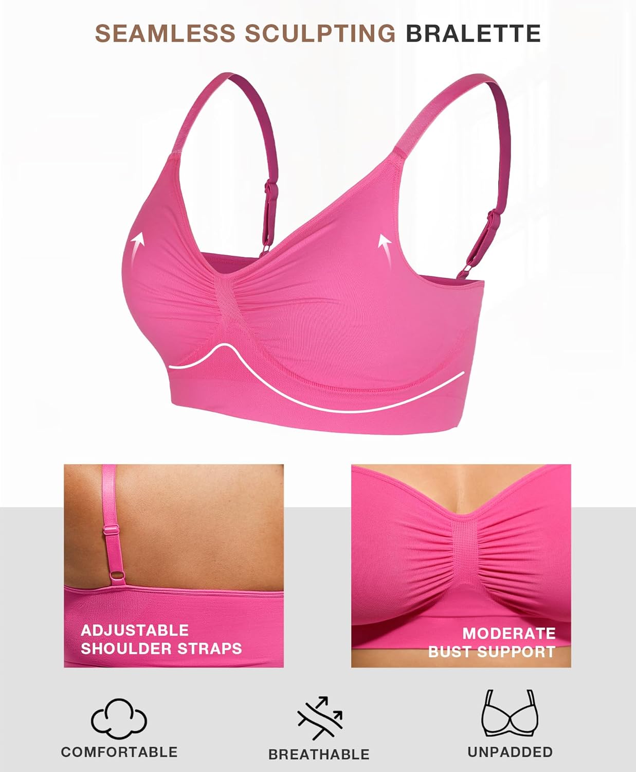 SculptEase Bliss Bra - Smooth and Seamless Fit - Marzonas