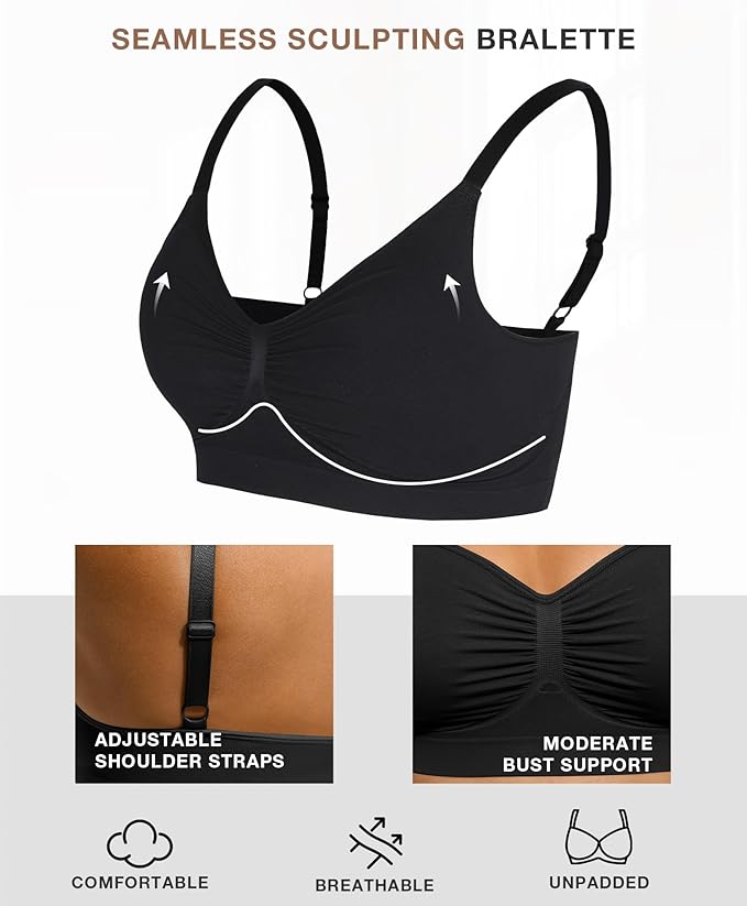 SculptEase Bliss Bra - Smooth and Seamless Fit - Marzonas