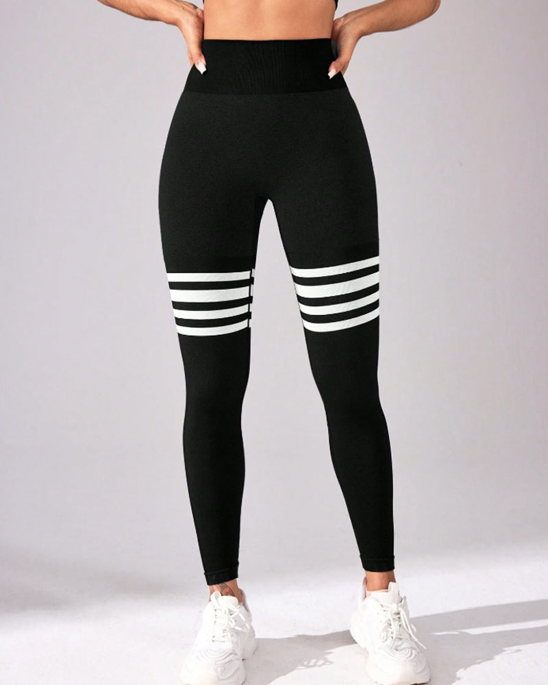Stripe & Sculpt Leggings - Marzonas